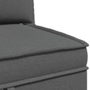 vidaXL Moduláris kanapé szett tárolóval 4 pcs Sötétszürke Szövet