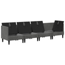 vidaXL Nappali bútor szett párnával 4 pcs Sötétszürke Bársony
