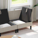 vidaXL Nappali bútor szett 4 pcs Zabpehely Szövet