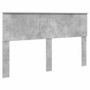vidaXL Ágykeret fejtámlával Beton Szürke 150 x 200 cm Tömör fenyőfa