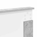 vidaXL Ágykeret fejtámlával Beton Szürke 135 x 190 cm Tömör fenyőfa