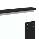 vidaXL Ágykeret fejtámlával Fekete 120 x 200 cm Tömör fenyőfa