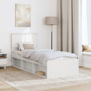 vidaXL Ágykeret fejtámlával Fehér 75 x 190 cm Tömör fenyőfa
