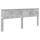 vidaXL Ágykeret fiókkal tárolóval Beton Szürke 200 x 200 cm Mérnöki Fa