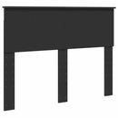 vidaXL Tárolós Ágy fiókkal fejtámlával Fekete 135 x 190 cm Szerelt Fa