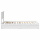 vidaXL Tárolós Ágy fejtámlával fiókkal Fehér 90 x 200 cm Faanyag