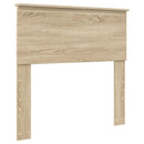 vidaXL Tárolós Ágy fejtámlával Sonoma tölgy 90 x 190 cm Faanyag