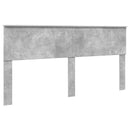 vidaXL Ágykeret fejtámlával fiókkal Beton Szürke 180 x 200 cm Faanyag