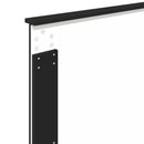 vidaXL Ágykeret fejtámlával Fekete és Ezüst 75 x 190 cm Faanyag