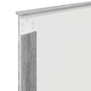 vidaXL Ágykeret fejtámlával Szürke Sonoma és ezüst 75 x 190 cm Faanyag
