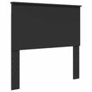 vidaXL Ágykeret fejtámlával Fekete 100 x 200 cm Tömör fenyőfa
