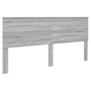vidaXL Tárolós Ágy fejtámlával Szürke Sonoma 200 x 200 cm Faanyag