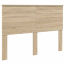 vidaXL Tárolós Ágy fejtámlával Sonoma tölgy 140 x 190 cm Faanyag
