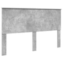 vidaXL Ágykeret fejtámlával fiókkal Beton Szürke 160 x 200 cm Faanyag