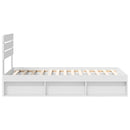 vidaXL Ágykeret fejtámlával Fehér 100 x 200 cm Tömör fenyőfa