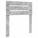 vidaXL Ágykeret fejtámlával Beton Szürke 90 x 190 cm Tömör fenyőfa