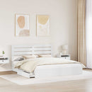 vidaXL Tárolós Ágy fiókkal fejtámlával Fehér 180 x 200 cm Szerelt Fa