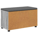 vidaXL Előtér pad Szürke Sonoma 80 x 38 x 46 cm Műanyag Fa és Szövet