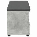 vidaXL Előtér pad Beton Szürke 100 x 38 x 46 cm Műanyag Fa és Szövet