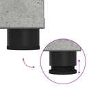 vidaXL Előtér pad Beton Szürke 60 x 38 x 46 cm Műanyag Fa és Szövet