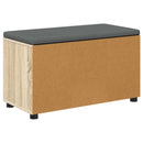 vidaXL Előtér pad Sonoma tölgy 80 x 38 x 46 cm Műanyag Fa és Szövet