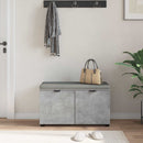 vidaXL Előtér pad Beton Szürke 80 x 38 x 46 cm Műanyag Fa és Szövet