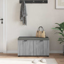 vidaXL Előtér pad Szürke Sonoma 80 x 38 x 46 cm Műanyag Fa és Szövet