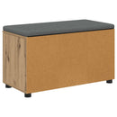 vidaXL Előtér pad Kézműves Tölgy 80 x 38 x 46 cm Műanyag Fa és Szövet
