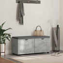 vidaXL Előtér pad Beton Szürke 100 x 38 x 46 cm Műanyag Fa és Szövet