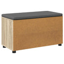 vidaXL Előtér pad Sonoma tölgy 80 x 38 x 46 cm Műanyag Fa és Szövet