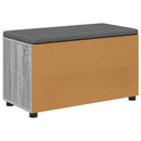 vidaXL Előtér pad Szürke Sonoma 80 x 38 x 46 cm Műanyag Fa és Szövet