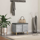 vidaXL Előtér pad Beton Szürke 60 x 38 x 46 cm Műanyag Fa és Szövet