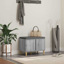vidaXL Előtér pad Szürke Sonoma 60 x 38 x 46 cm Műanyag Fa és Szövet