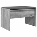 vidaXL Előtér pad párnával Szürke Sonoma 63 x 38 x 40 cm