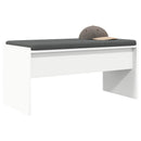 vidaXL Előtér pad párnával Fehér 80 x 38 x 46 cm