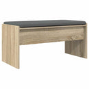 vidaXL Előtér pad párnával Sonoma tölgy 83 x 38 x 40 cm