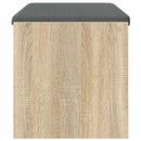 vidaXL Előtér pad párnával Sonoma tölgy 83 x 38 x 40 cm