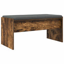 vidaXL Előtér pad párnával Füstölt tölgy 83 x 38 x 40 cm