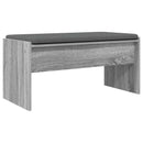 vidaXL Előtér pad párnával Szürke Sonoma 83 x 38 x 40 cm