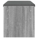 vidaXL Előtér pad párnával Szürke Sonoma 83 x 38 x 40 cm