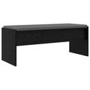 vidaXL Előtér pad párnával Fekete tölgy 103 x 38 x 40 cm