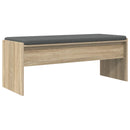 vidaXL Előtér pad párnával Sonoma tölgy 103 x 38 x 40 cm