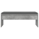 vidaXL Előtér pad párnával Beton Szürke 103 x 38 x 40 cm