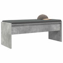 vidaXL Előtér pad párnával Beton Szürke 103 x 38 x 40 cm