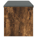 vidaXL Előtér pad párnával Füstölt tölgy 103 x 38 x 40 cm