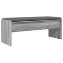 vidaXL Előtér pad párnával Szürke Sonoma 103 x 38 x 40 cm
