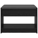 vidaXL Előtér pad Fekete Tölgy 63 x 38 x 45 cm Műanyag Fa és Szövet