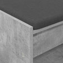 vidaXL Előtér pad Beton Szürke 63 x 38 x 45 cm Műanyag Fa és Szövet