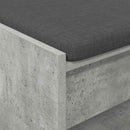 vidaXL Előtér pad Beton Szürke 103 x 38 x 45 cm Műanyag Fa és Szövet