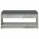 vidaXL Előtér pad Beton Szürke 103 x 38 x 45 cm Műanyag Fa és Szövet
